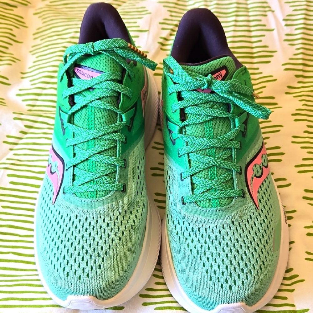 Saucony Ride 16 Green Running Shoes Size 9 NEW